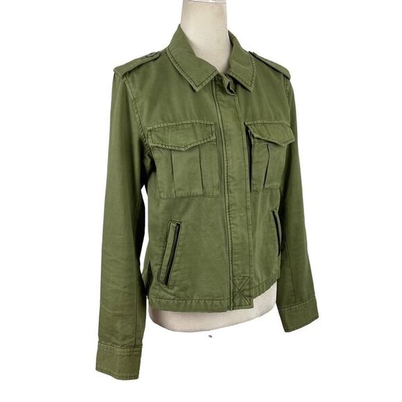 Sanctuary Utility Habitat Military Green Denim Jacket in Cactus 100% Cotton XS - Picture 11 of 16